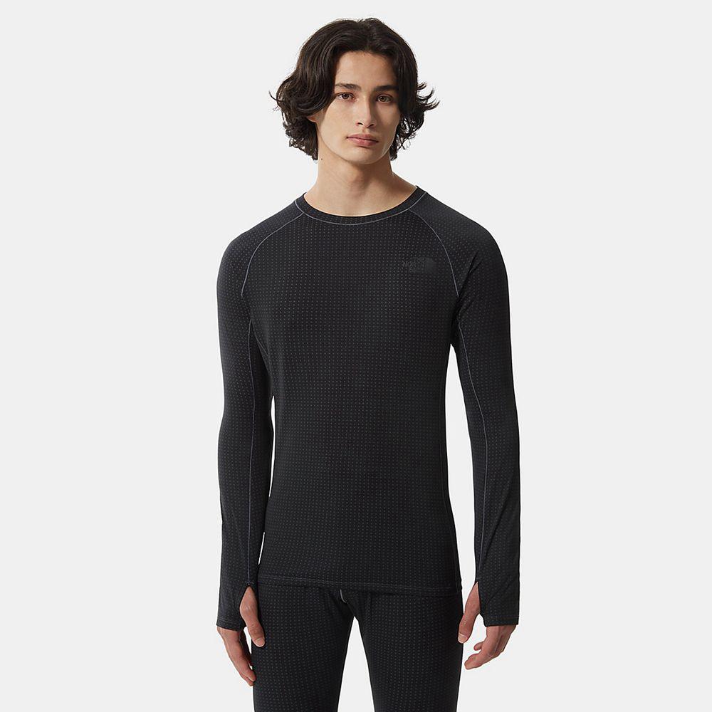 The North Face Dotknit Ανδρικα Baselayers - Μαυρα (JDWF23460)